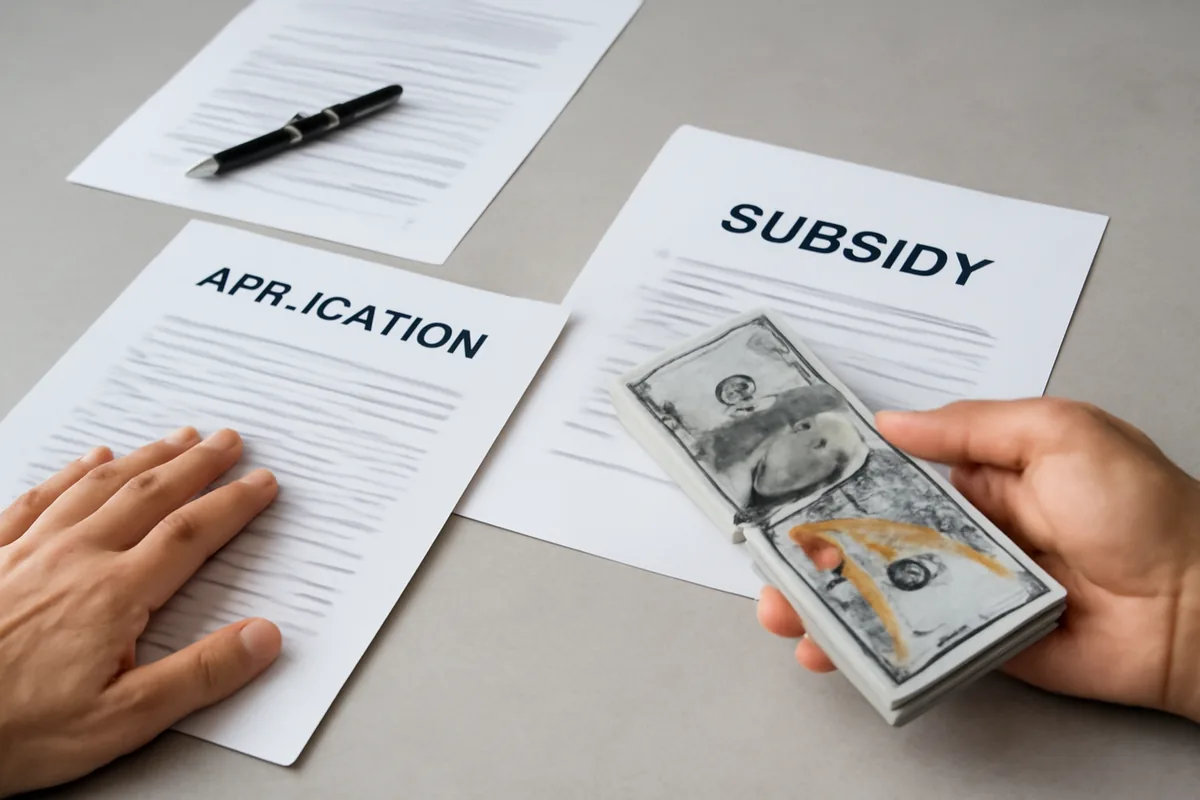 subsidy support concept