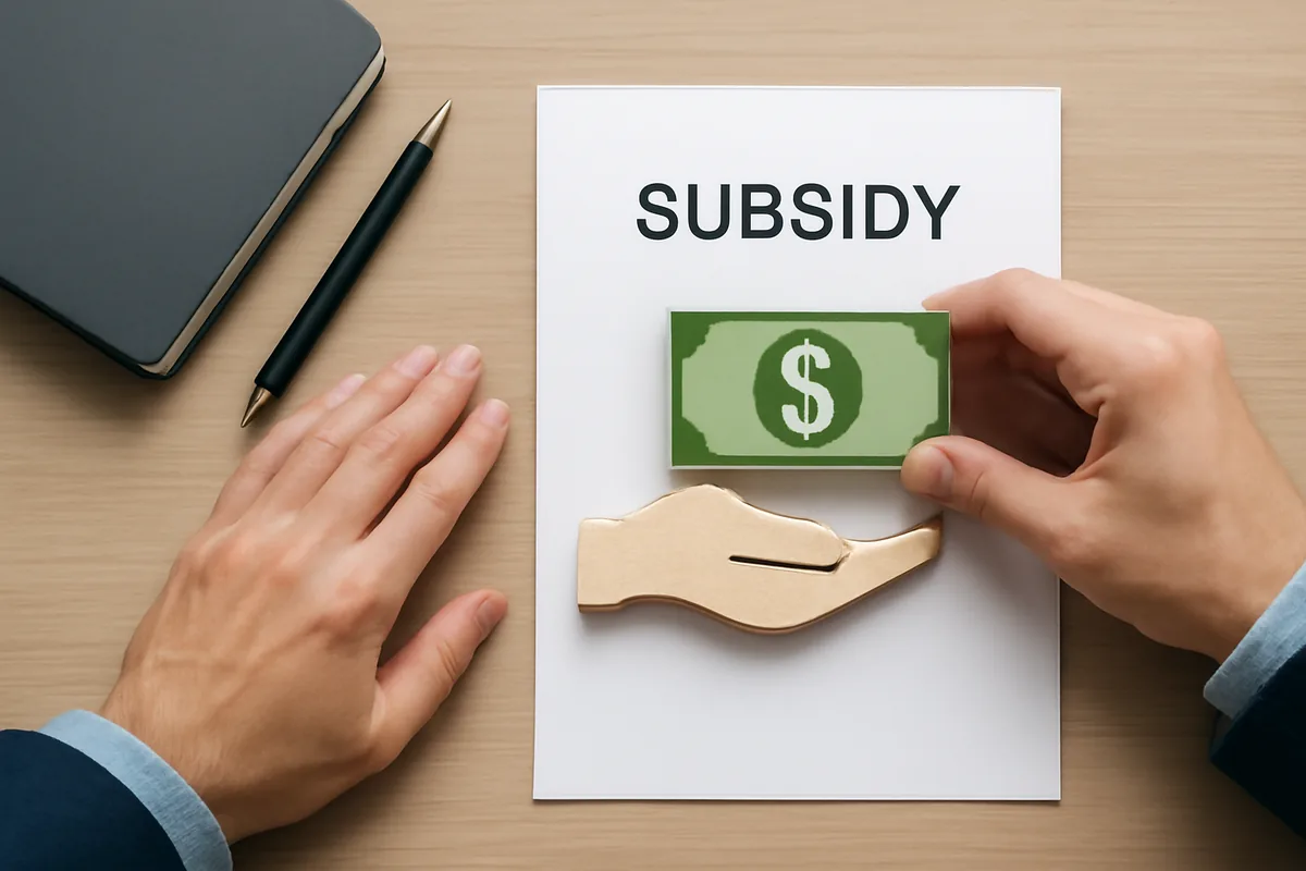subsidy support concept
